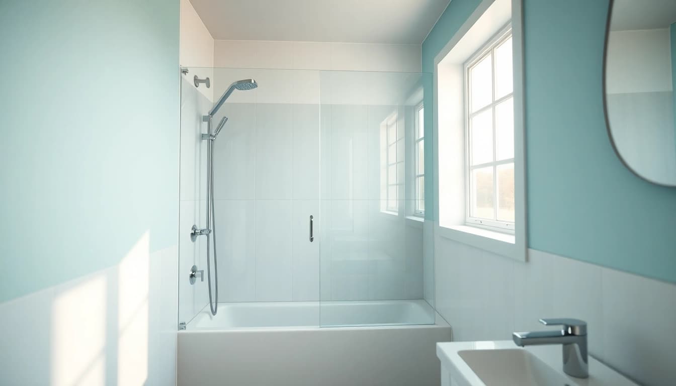 Découvrez l'aménagement moderne de sunny showers france avec un éclairage naturel.