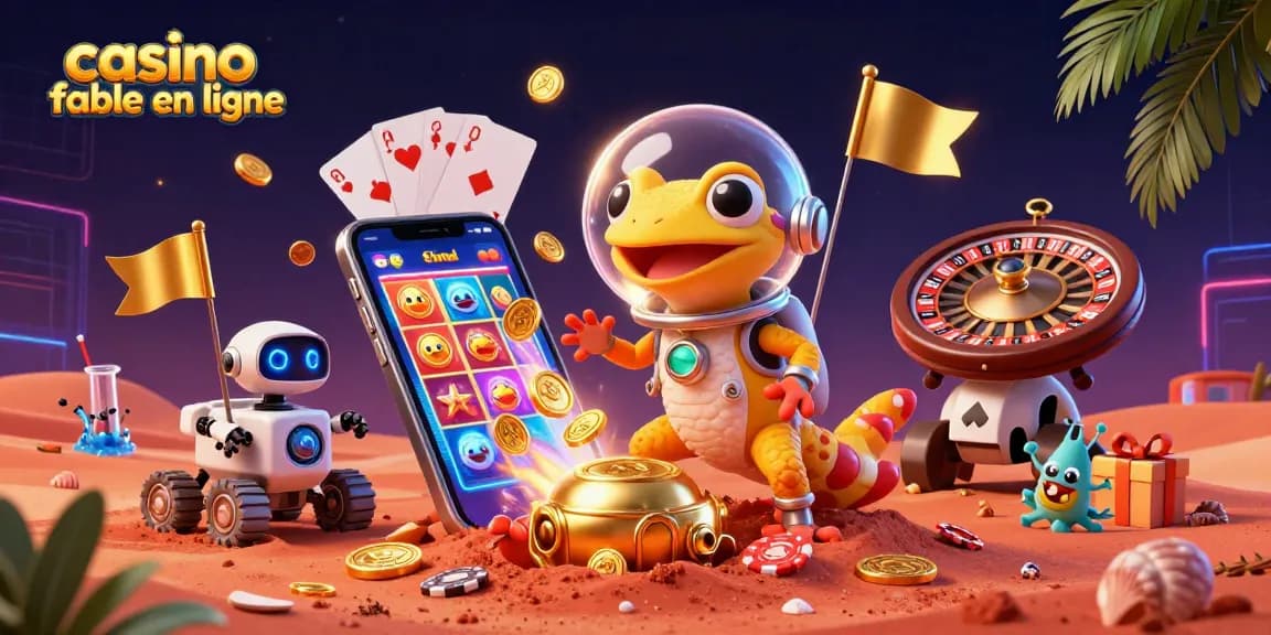 Explorez les options de jeu au casino fiable en ligne avec cette illustration animée intrigante.