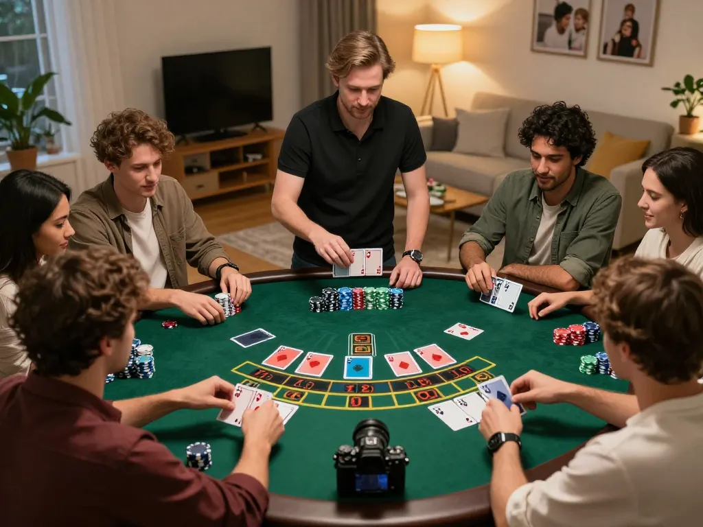 Engaging scene of online blackjack gameplay showcasing the hidden wiki dark web connections from home.