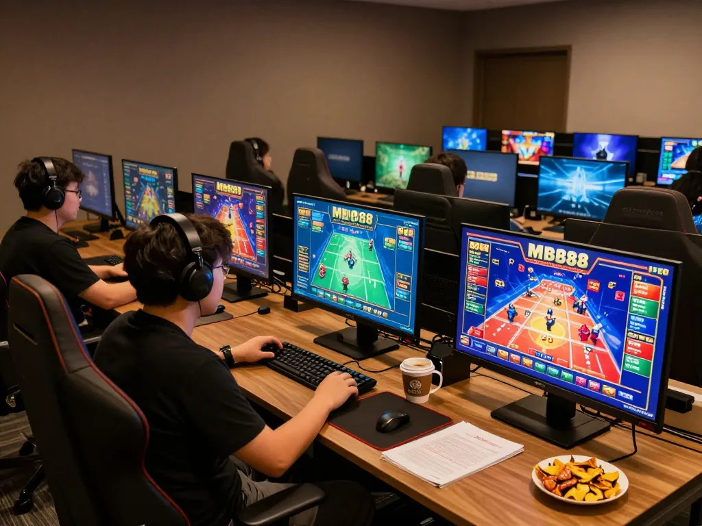 Engaging with MB88 online casino games in a modern gaming setup