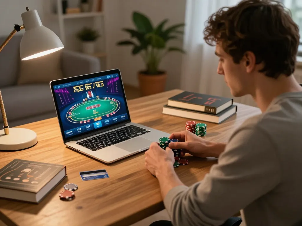 Experience the excitement of online poker with 888top bet in a cozy home setting