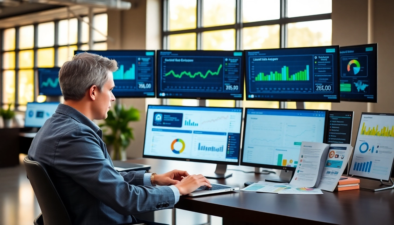Enhance linkedin sales navigator data extraction with a professional data analyst working in an office.