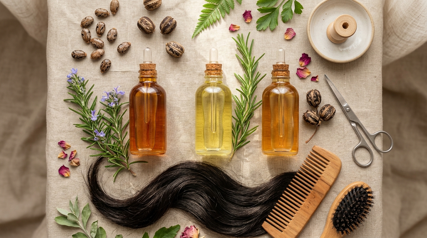 Hair growth oil : routine capillaire naturelle