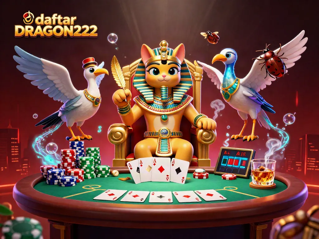 Join the exciting games at daftar DRAGON222 and experience thrilling poker action with vibrant characters!