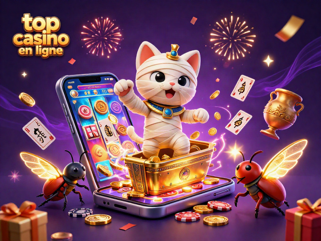 Découvrez le top casino en ligne avec un chat momie égyptien et des jeux fascinants.