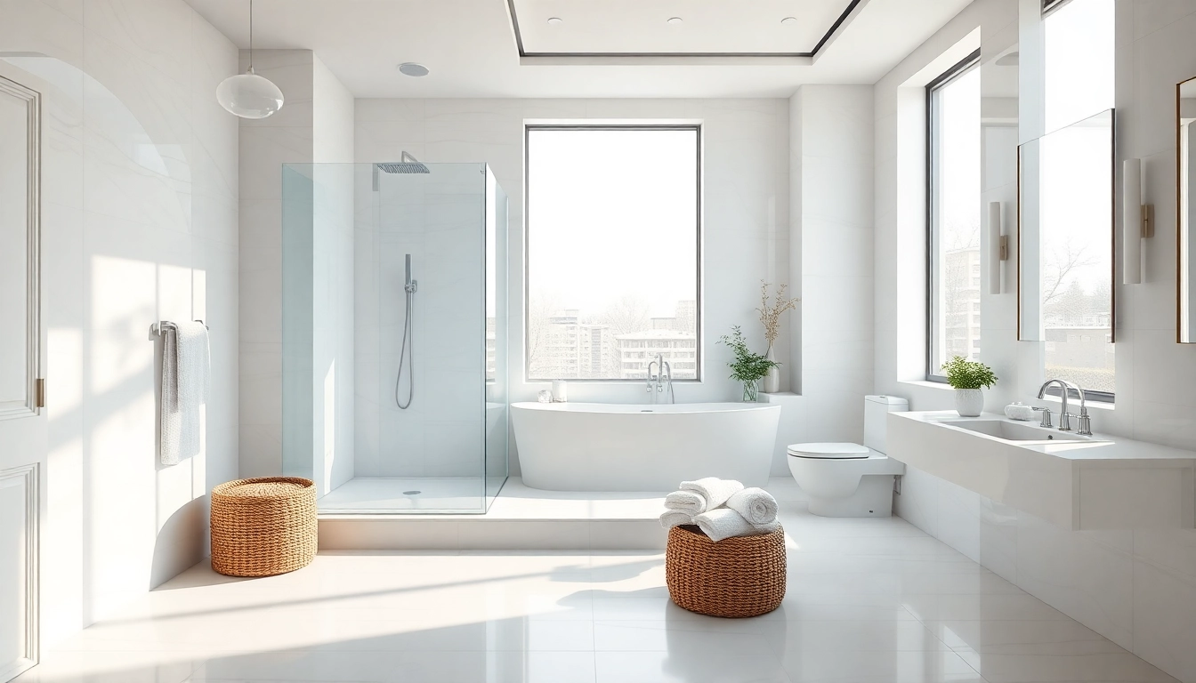 Experience the beauty of elegant showers Australia in a modern bathroom setting with natural lighting and refined décor.