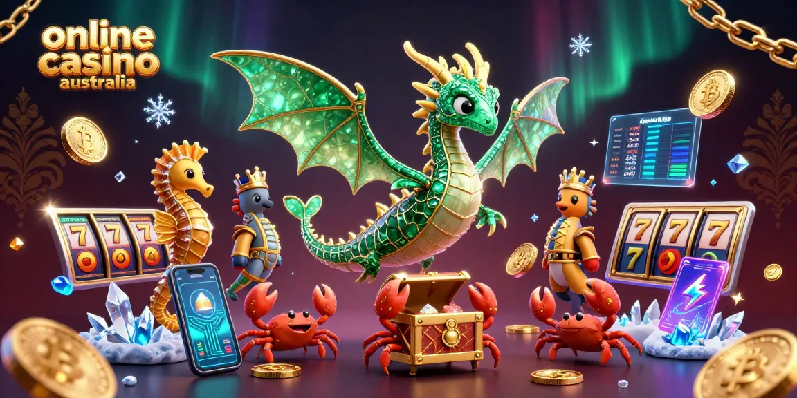 Experience thrilling gameplay at online casino Australia with dazzling crypto-inspired visuals.