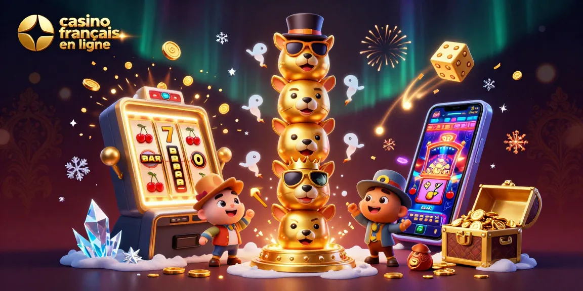 Découvrez les jeux de casino français en ligne avec une machine à sous et des personnages animés.