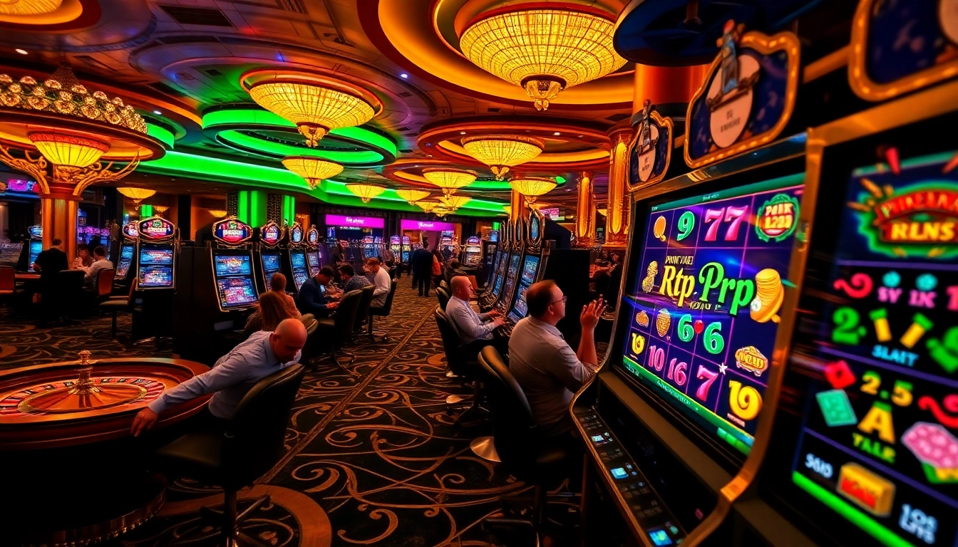 Experience the excitement of rtp pragmatic play on high-stakes slot machines in a luxurious casino setting.
