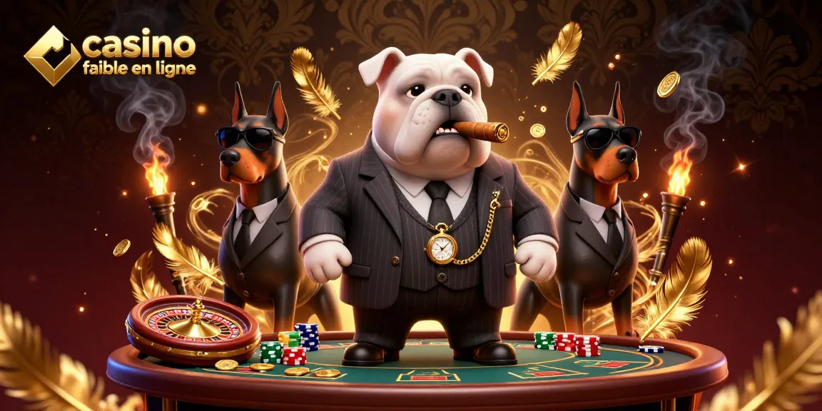 Casino fiable en ligne : expérience immersive avec un bulldog mafieux et ses gardes du corps