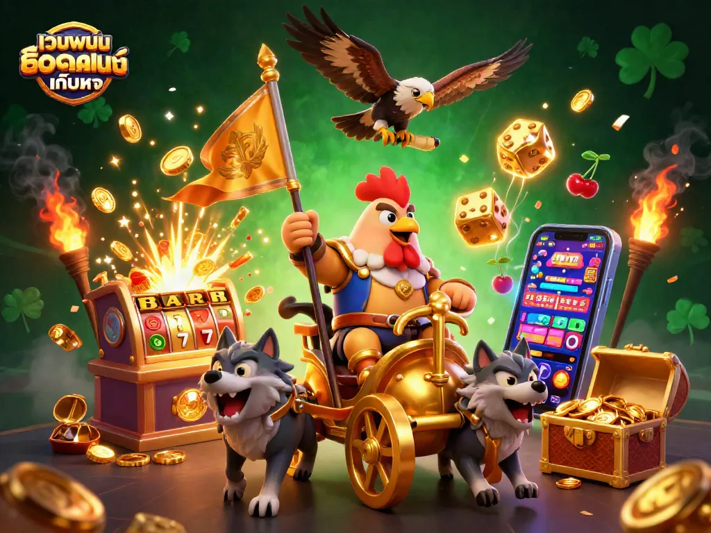 เล่นสล็อตออนไลน์ เว็บพนันออนไลน์ เว็บตรง ด้วยสัญลักษณ์โชคดี เบิกบานทุกเกม