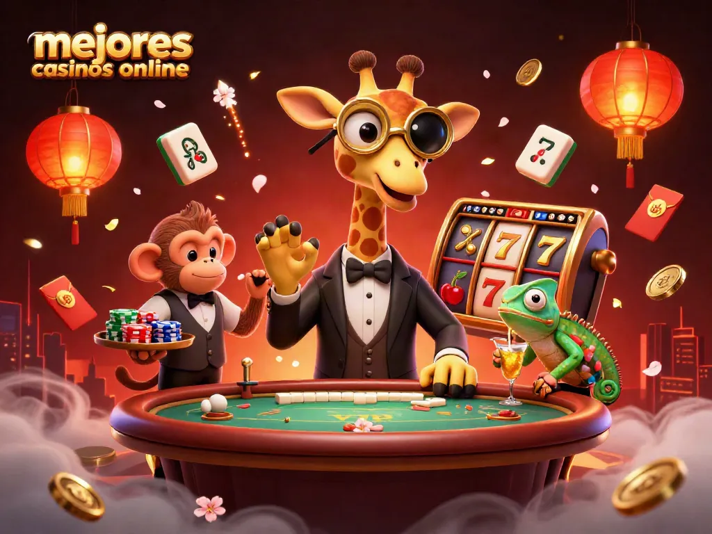 Disfruta de los mejores casinos online con una ilustre escena de juego llena de emoción y dinamismo.