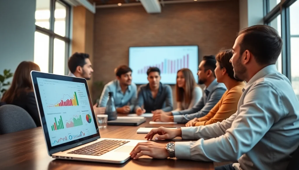 Engaging meeting at a top SEO company Malaysia, showcasing teamwork and digital marketing strategies.