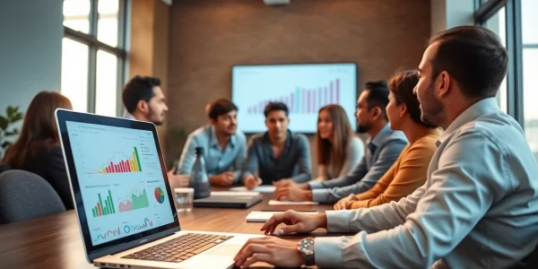 Engaging meeting at a top SEO company Malaysia, showcasing teamwork and digital marketing strategies.