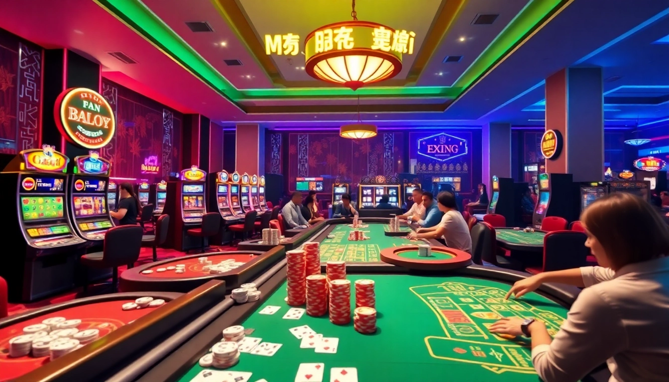 KJC AC 3 immersive casino experience with thrilling tables, dice, and slot machines.