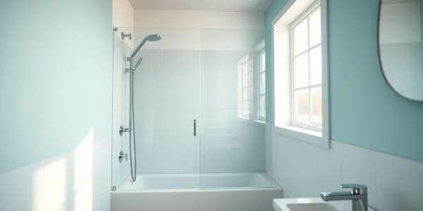 Découvrez l'aménagement moderne de sunny showers france avec un éclairage naturel.