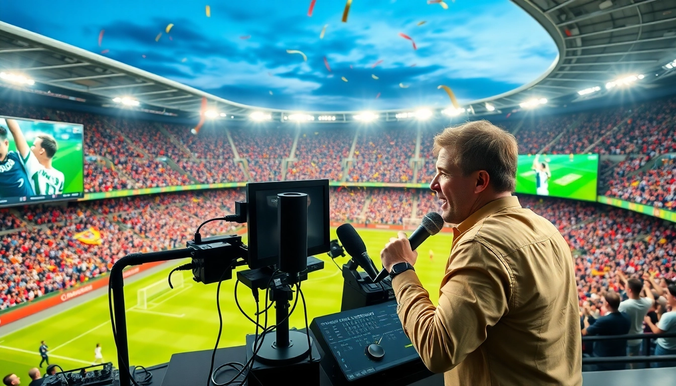 해외축구중계 방송을 위한 활기찬 축구 경기 장면을 보여줍니다.