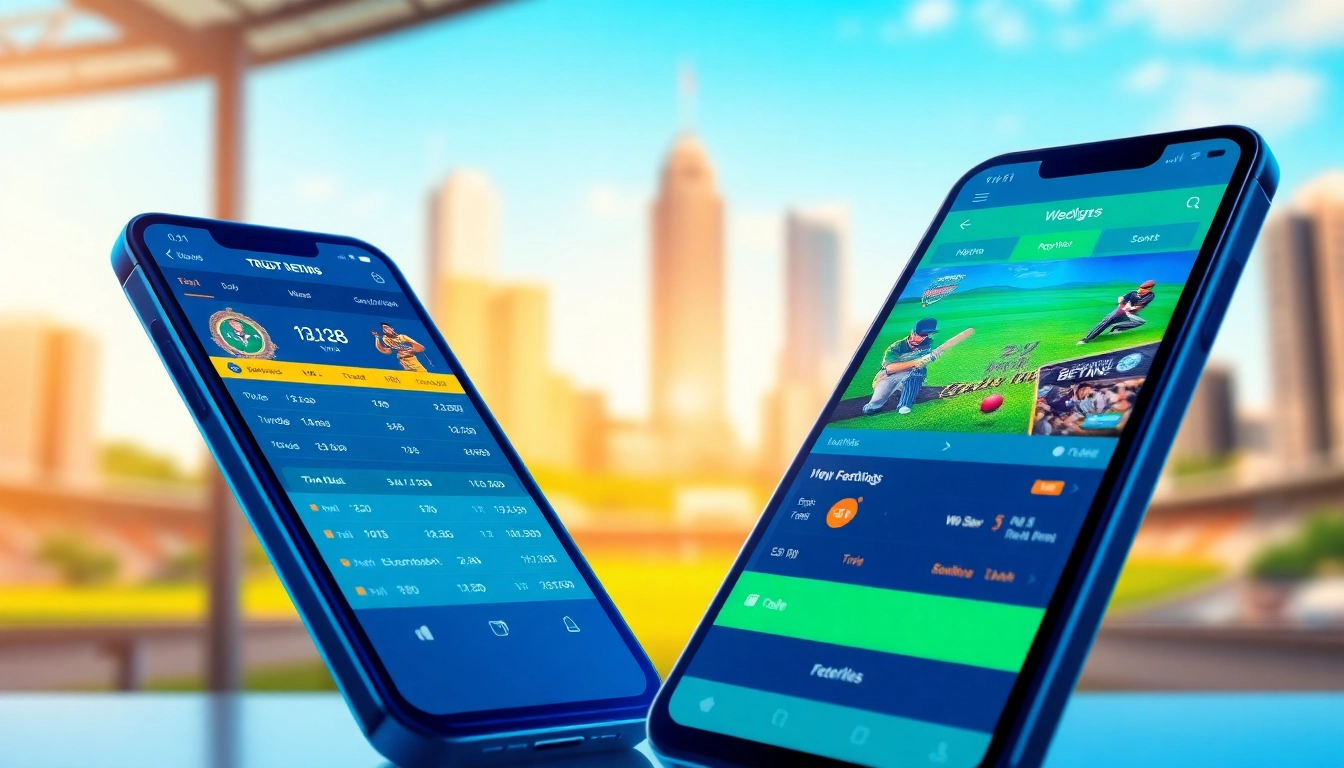 Engaging scene of best sports betting sites India on a mobile device highlighting popular betting options.