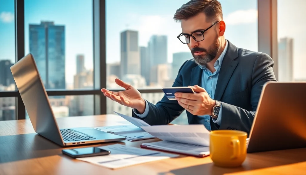 카드 현금화에 대한 전문적인 논의가 이루어지는 사무실의 모습