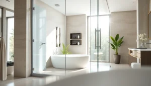 Genießen Sie die stilvolle sonni Duschkabine in einem modernen Badezimmer mit eleganten Glasdetails.