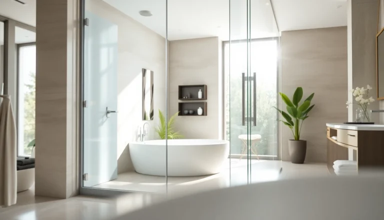 Genießen Sie die stilvolle sonni Duschkabine in einem modernen Badezimmer mit eleganten Glasdetails.