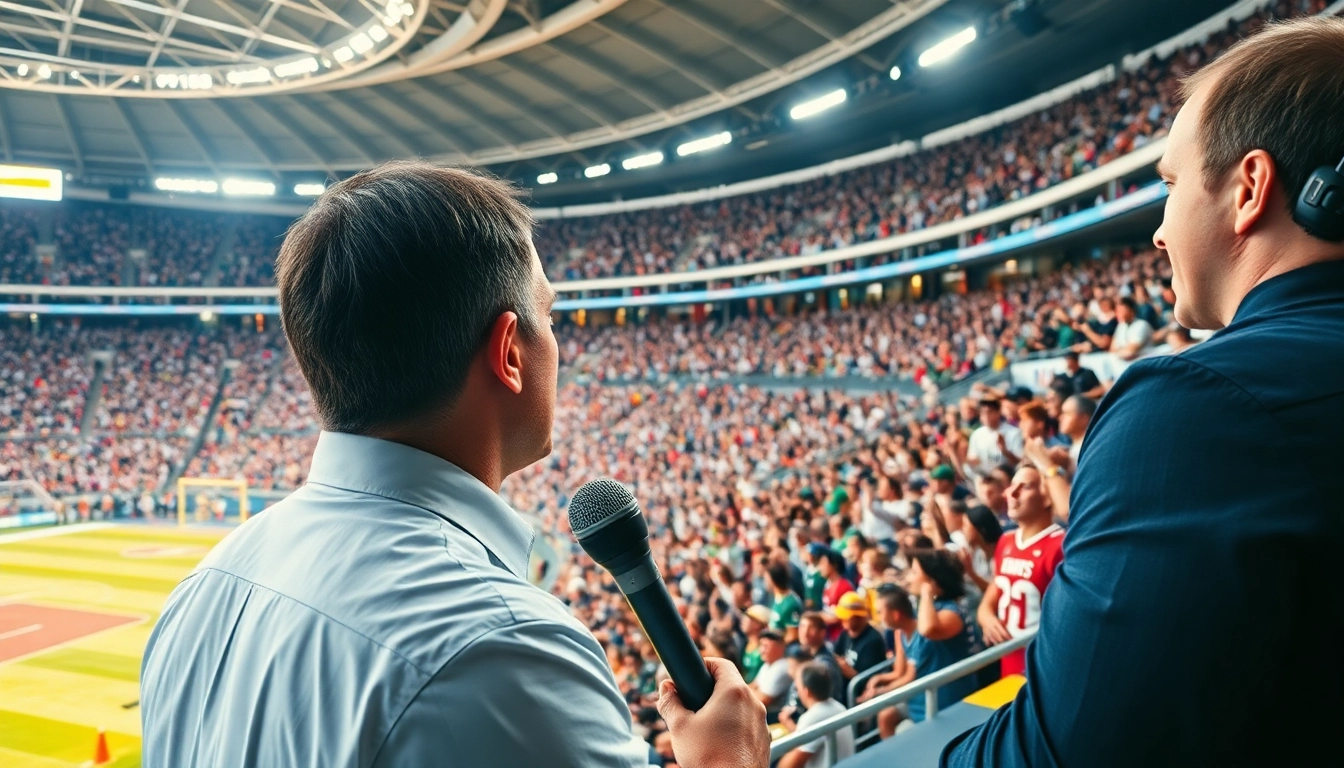 스포츠중계의 생동감 넘치는 현장을 생생하게 담은 사진