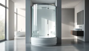 Erleben Sie die elegante sonni Duschkabine in einem modernen Badezimmer.