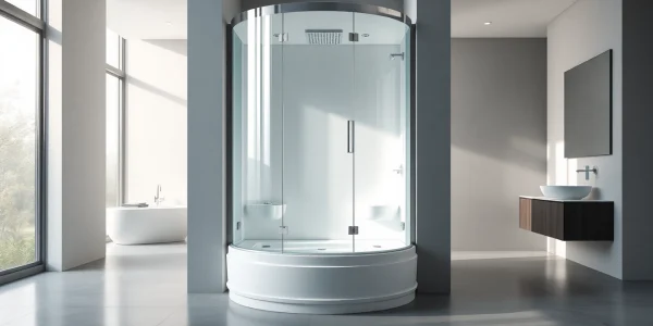 Erleben Sie die elegante sonni Duschkabine in einem modernen Badezimmer.