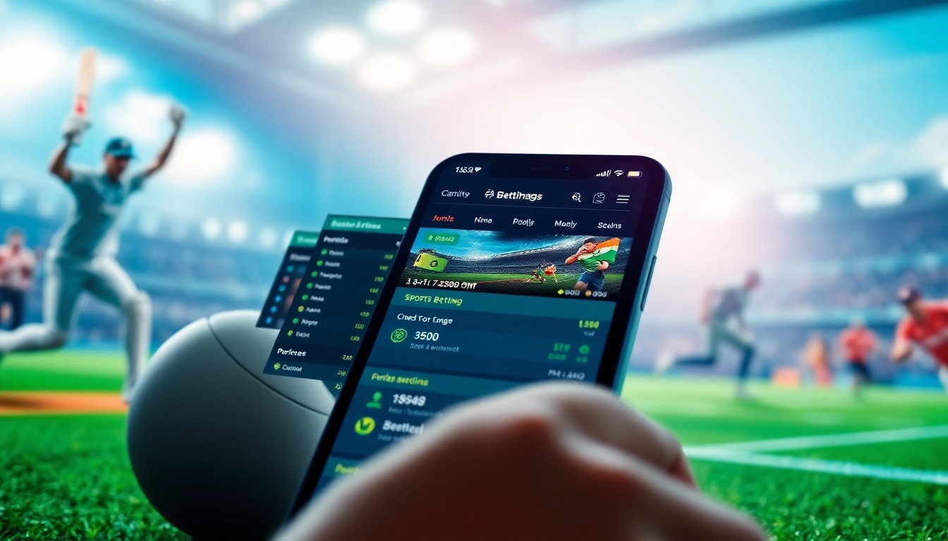 Experience the best sports betting sites India through an engaging mobile betting app interface.