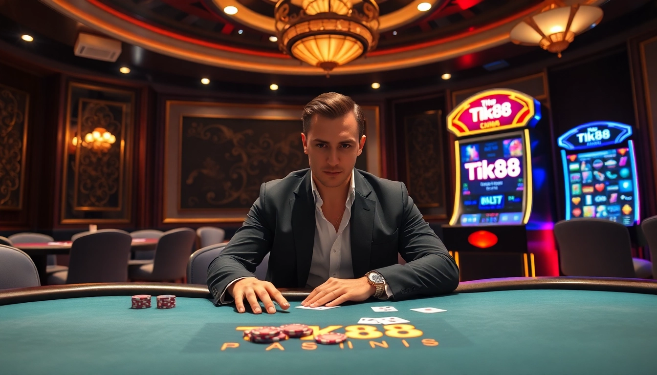 Trải nghiệm lối chơi đầy kịch tính tại tik88 với bàn poker sống động và người chơi giải trí