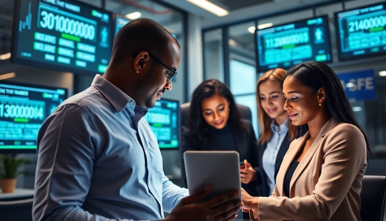 Professional team discussing phone number verification strategies in a modern office setting.