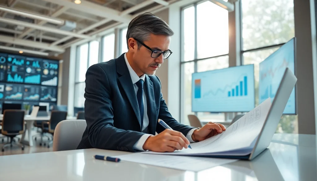 Showcasing a professional engaged in Strategy Capture Management with digital tools.