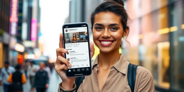 Showcasing paid links for Instagram creators through an influencer's mobile profile.