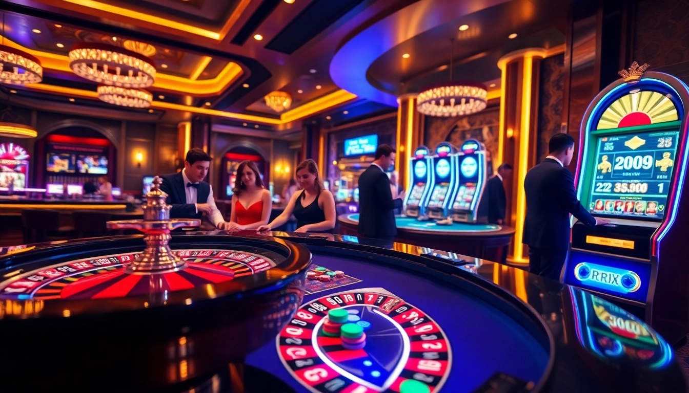 Experience thrilling gameplay at https://rr88.wales/ with elegant players and vibrant casino visuals.