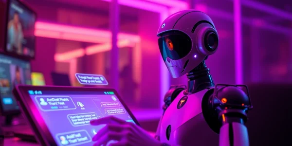 A captivating and modern AI chatbot interface for engaging sex chat ai interactions.