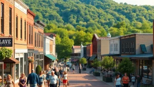 Experience the charm of Clarksburg, showcasing its vibrant community and historic downtown.