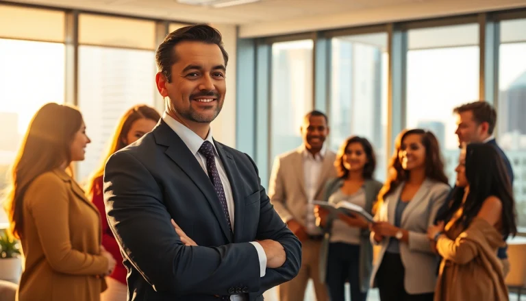 Jacksonville Immigration Lawyer consulting clients in a modern office environment, fostering trust.