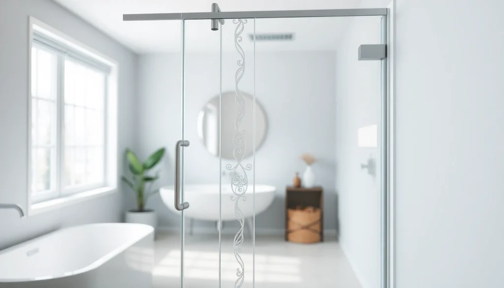 Elevate your space with a stunning shower screen door featuring sleek design elements.