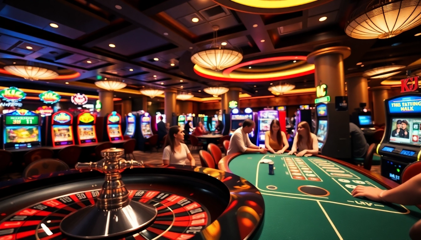 KJC offers a thrilling casino experience with vibrant tables and lively games.