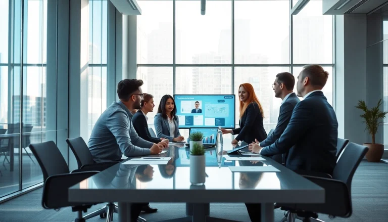 Investigating growth strategy trends during a collaborative business meeting.