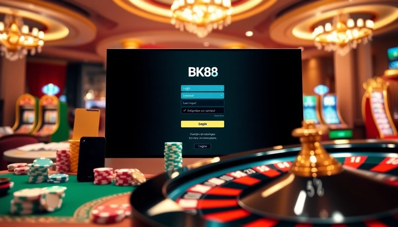Experience seamless bk8 login at a luxurious online casino with engaging games and vibrant atmosphere.