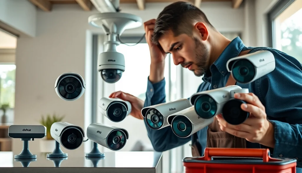 Instalación de cámaras Dahua por un técnico profesional en Costa Rica.