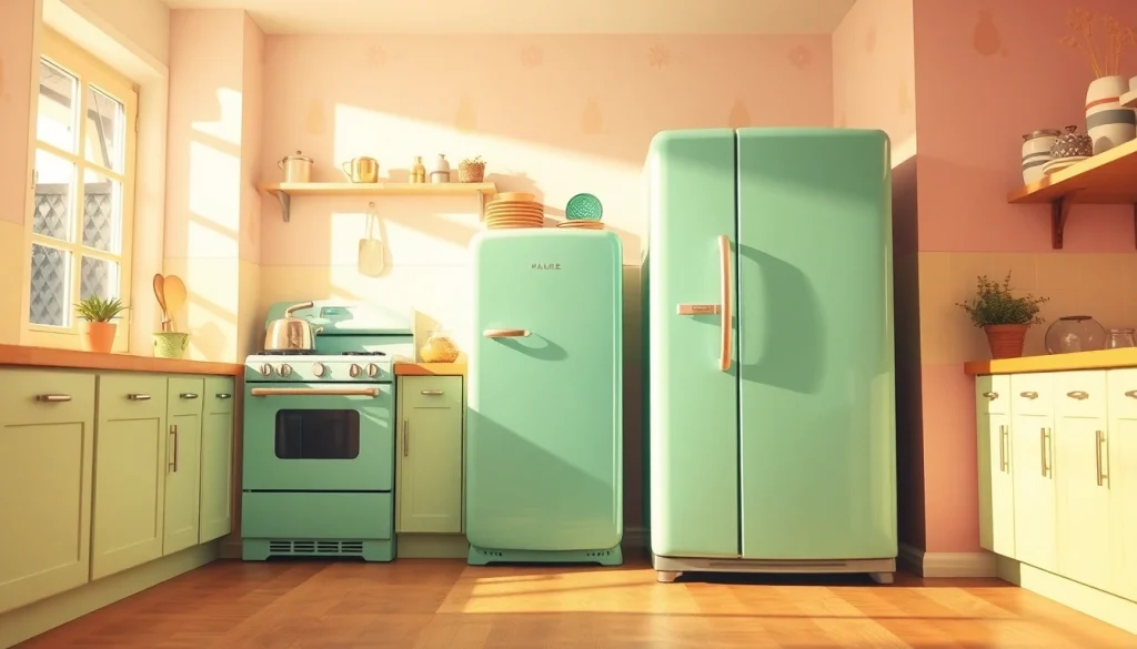 Retro Appliance displayed in a vibrant kitchen setting with vintage touches and natural light.