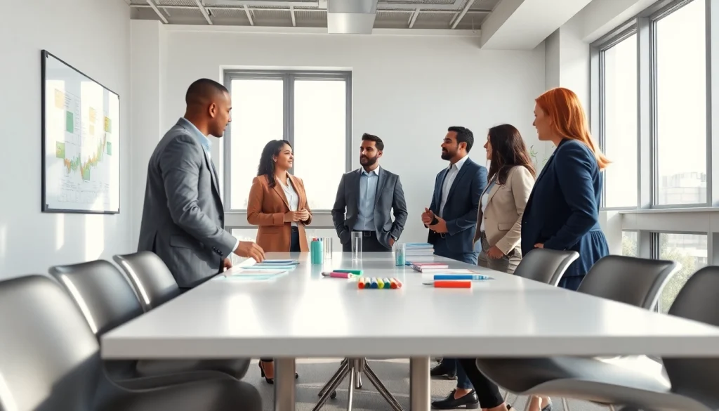 Engaging professionals in a strategy capture management discussion within a modern meeting room.