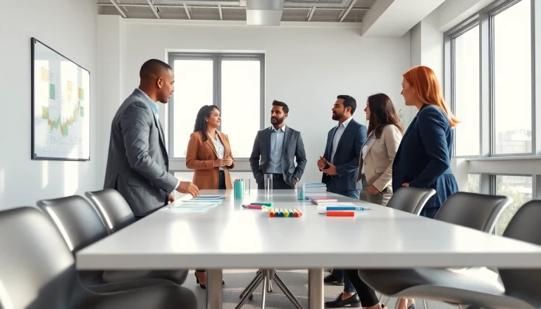 Engaging professionals in a strategy capture management discussion within a modern meeting room.