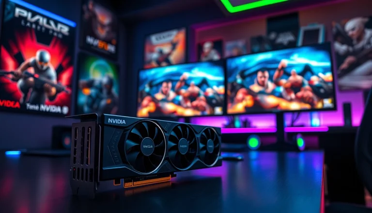 NVIDIA w zaawansowanej konfiguracji graficznej w nowoczesnym środowisku gamingowym.