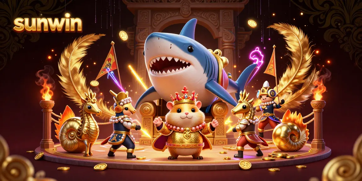 Experience thrilling gameplay with sunwin's vibrant 3D casino scene featuring animated characters and dynamic betting elements.