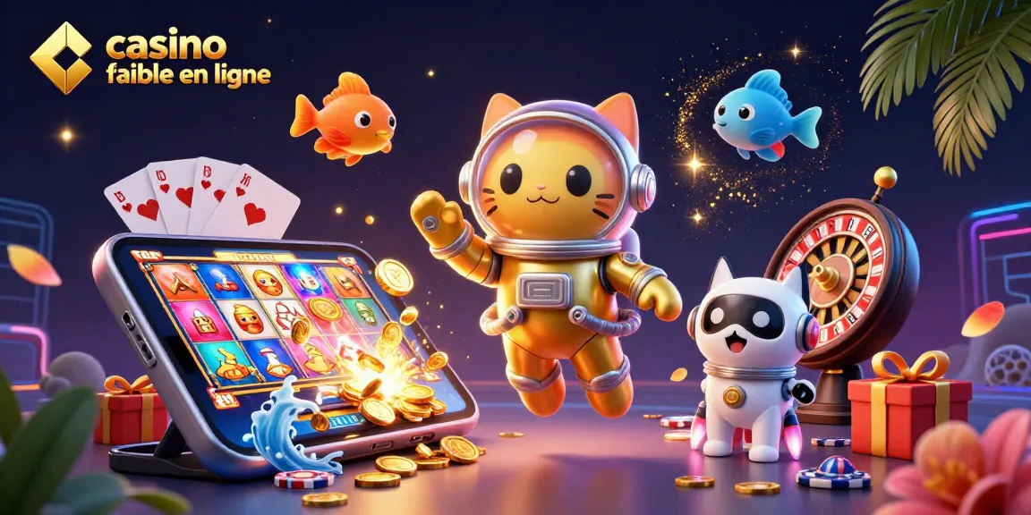 Jouez au casino fiable en ligne et découvrez des jeux captivants avec notre illustration animée.