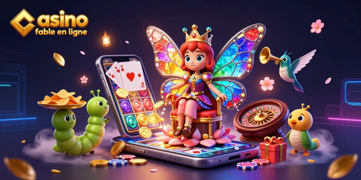 Jouez avec des machines à sous sur un casino fiable en ligne illustré par une reine papillon 3D.