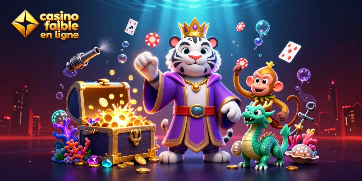 Las Vegas magique avec un tigre et un singe jongleur pour un casino fiable en ligne captivant
